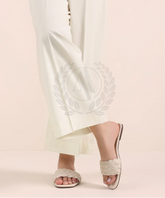 WHITE COTTON CULOTTES PANT